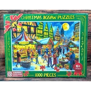 Christmas‎ Jigsaw Puzzle 1000 Pieces Holiday Market Scene